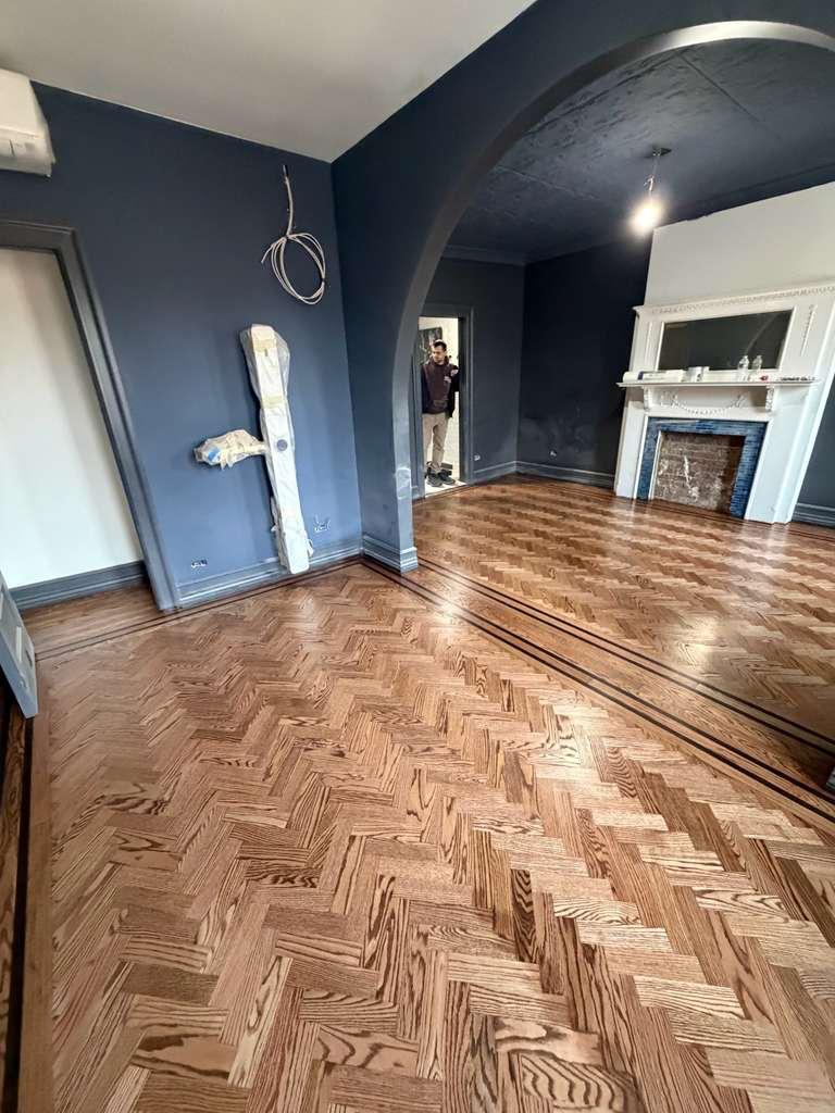 Solid Hardwood Flooring Installation completed project
